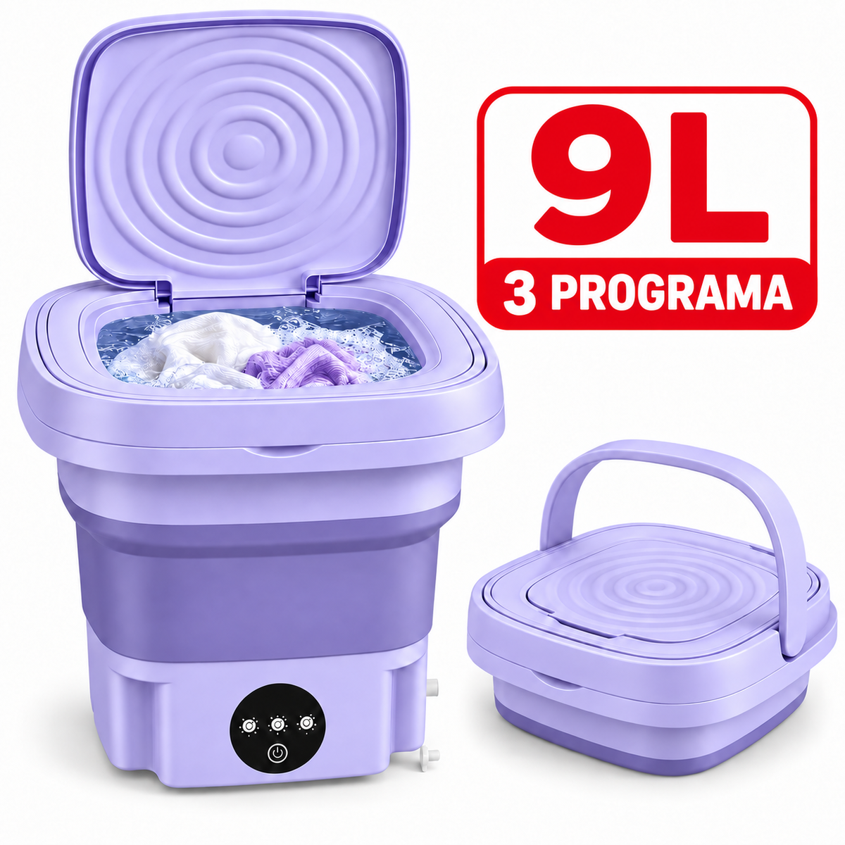 MINI SKLOPIVA MAŠINA ZA VEŠ (9L)