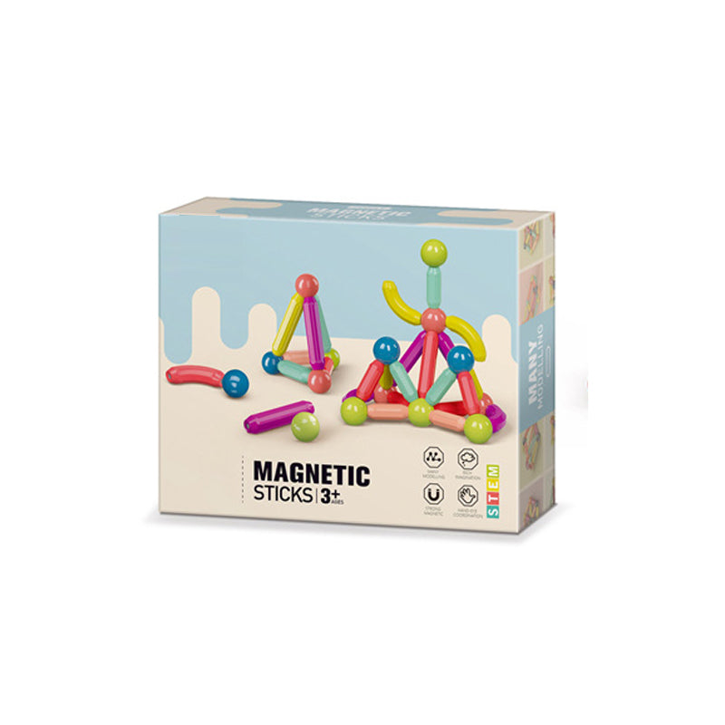 Magnetni Set Štapića i Kugli – 64 Delova