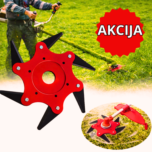 ČELIČNI NOŽ ZA TRIMER SA 6 SEČIVA
