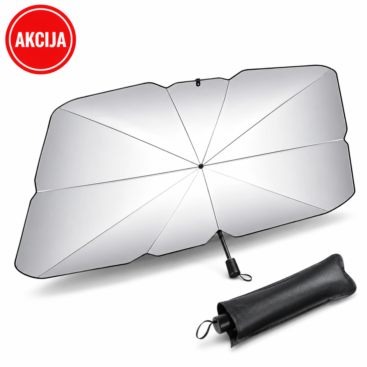 Sklopivi suncobran za šoferšajbnu automobila(125 × 65 cm)