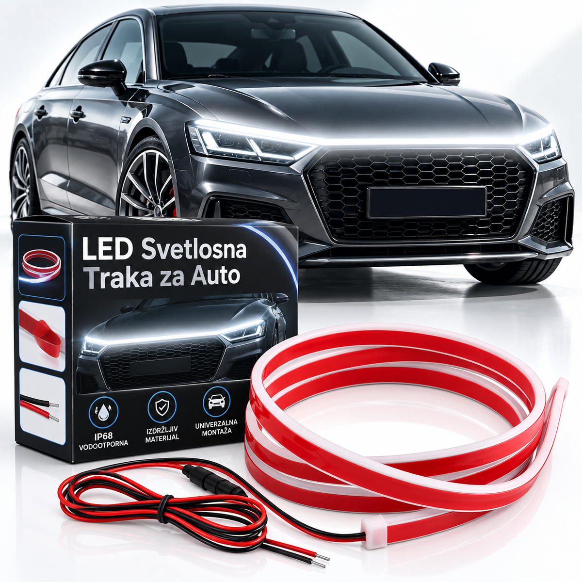 LED Svetleća Traka za Haubu Automobila