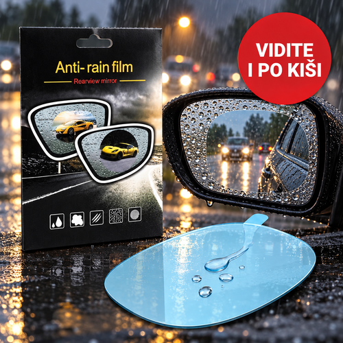 Zaštitna Folija za Retrovizore Protiv Kiše i Magljenja