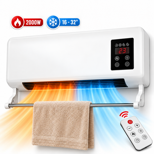 Zidna Grejalica sa Ventilatorom 2000W (2u1)