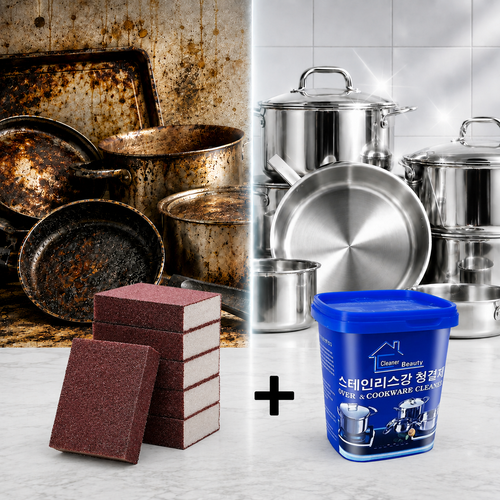 KARBON CLEAN SET – 6 SUNĐERA + PASTA ZA ČIŠĆENJE