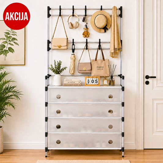 CIPELARNIK NA 4 NIVOA SA ČIVILUKOM (63 x 28 x 180 cm)