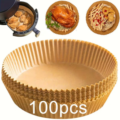 Papirni Kalup za Air Fryer (100 kom) – Bez Masnoće i Čišćenja!