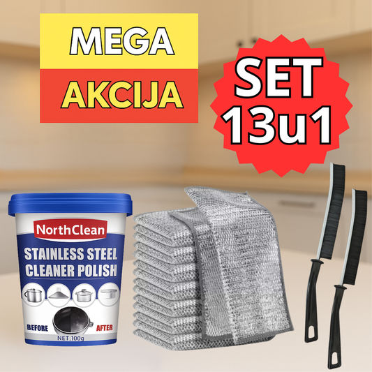 PASTA 10 ŽIČANIH KRPA I 2 ČETKICE